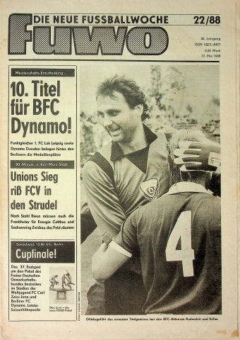 Fuwo Fussballwoche 22/1988