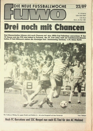 Fuwo Fussballwoche 22/1989