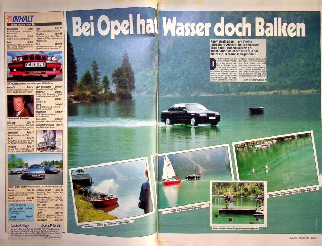 Inhaltsverzeichnis Auto Bild 22/1990