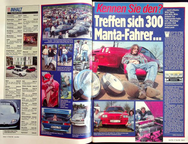 Inhaltsverzeichnis Auto Bild 22/1991