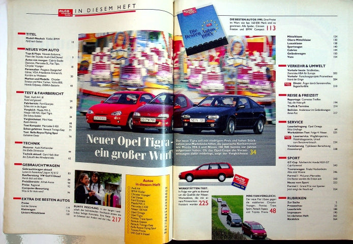 Inhaltsverzeichnis Auto Motor und Sport 22/1994