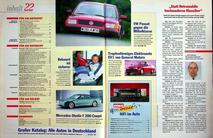 Inhaltsverzeichnis MOT 22/1996