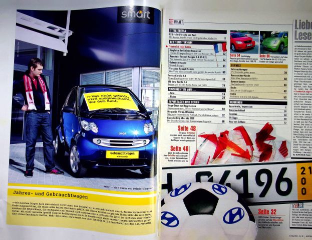 Inhaltsverzeichnis Auto Bild 22/2002