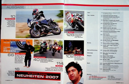Inhaltsverzeichnis Motorrad 22/2006