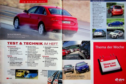 Inhaltsverzeichnis Auto Motor und Sport 22/2007