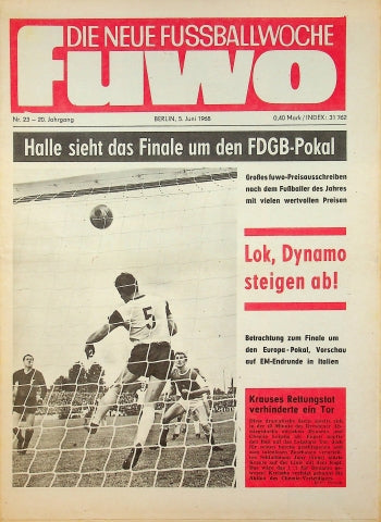 Fuwo Fussballwoche 23/1968