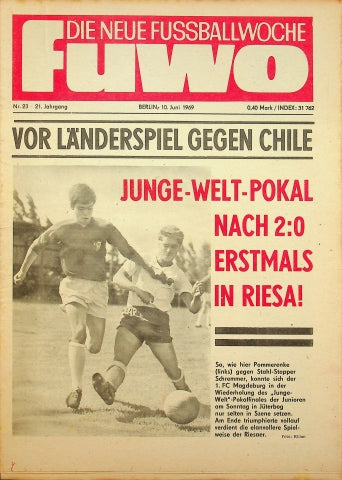 Fuwo Fussballwoche 23/1969