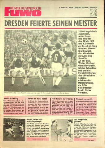 Fuwo Fussballwoche 23/1971