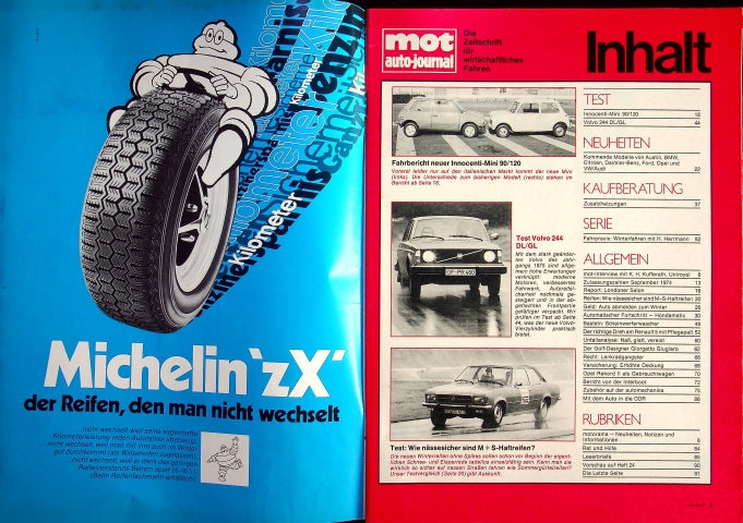 Inhaltsverzeichnis MOT 23/1974
