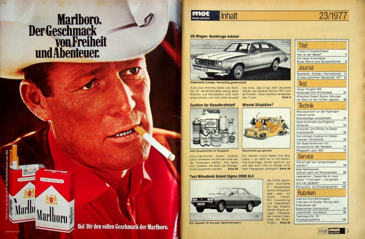 Inhaltsverzeichnis MOT 23/1977