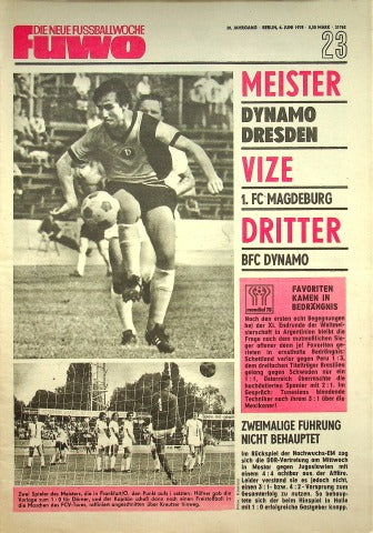 Fuwo Fussballwoche 23/1978