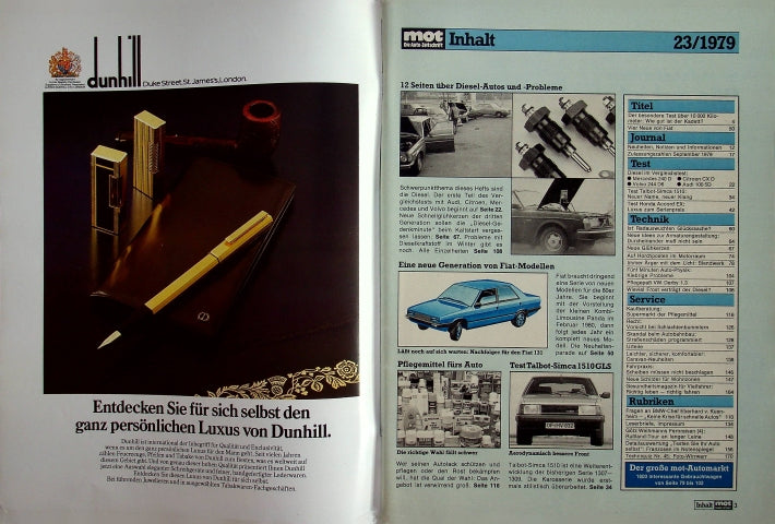 Inhaltsverzeichnis MOT 23/1979