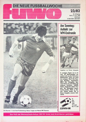 Fuwo Fussballwoche 23/1982
