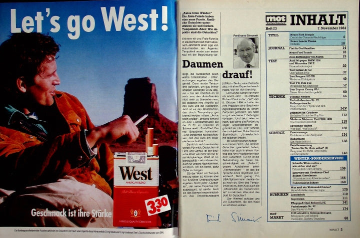 Inhaltsverzeichnis MOT 23/1984