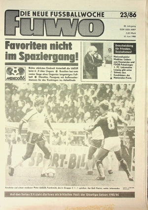 Fuwo Fussballwoche 23/1986