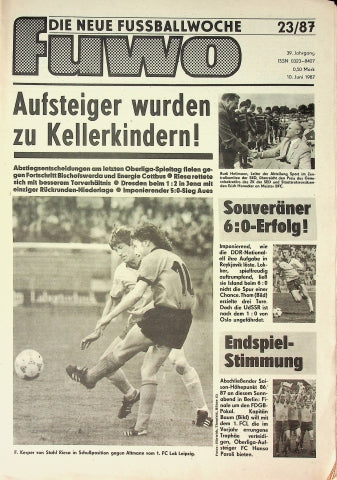 Fuwo Fussballwoche 23/1987