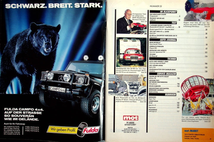 Inhaltsverzeichnis MOT 23/1988