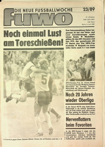 Fuwo Fussballwoche 23/1989