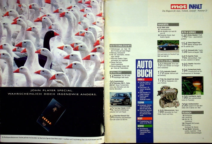 Inhaltsverzeichnis MOT 23/1991
