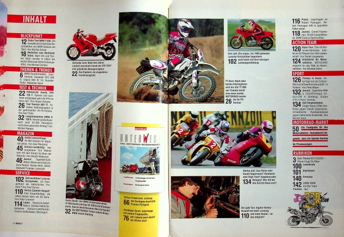 Inhaltsverzeichnis Motorrad 23/1993