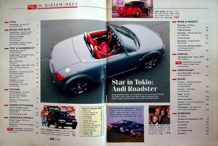 Inhaltsverzeichnis Auto Motor und Sport 23/1995
