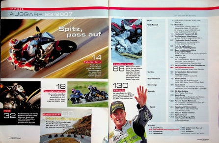 Inhaltsverzeichnis Motorrad 23/2007