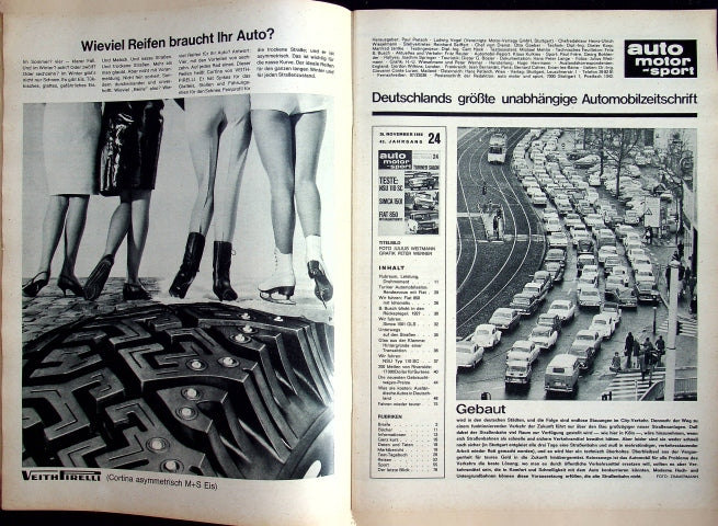 Inhaltsverzeichnis Auto Motor und Sport 24/1966