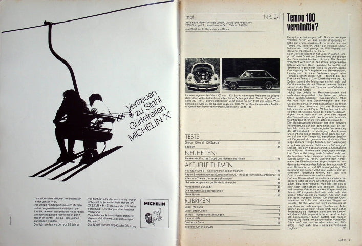 Inhaltsverzeichnis MOT 24/1971