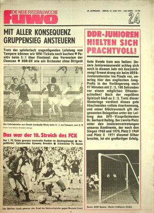 Fuwo Fussballwoche 24/1973