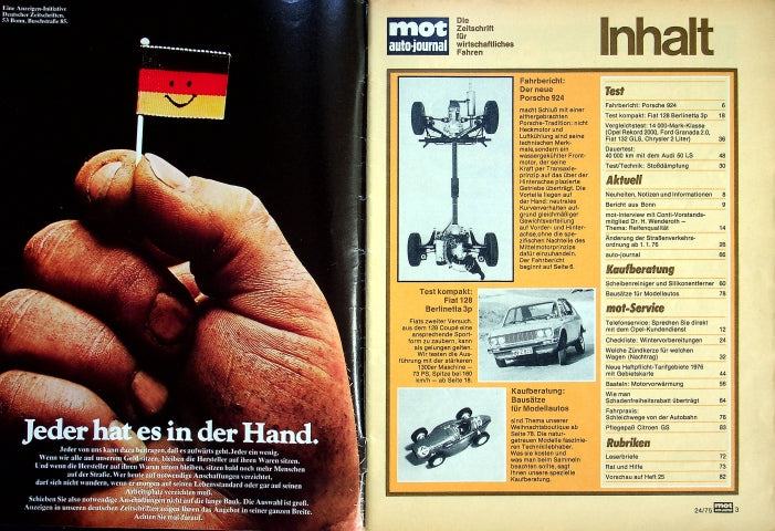 Inhaltsverzeichnis MOT 24/1975