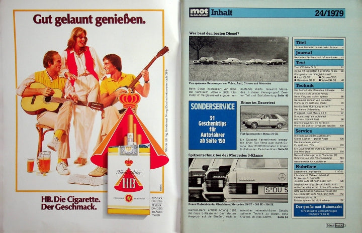 Inhaltsverzeichnis MOT 24/1979