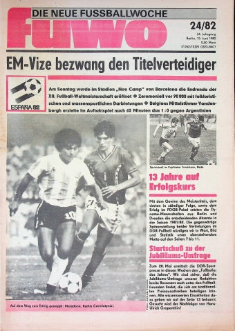Fuwo Fussballwoche 24/1982