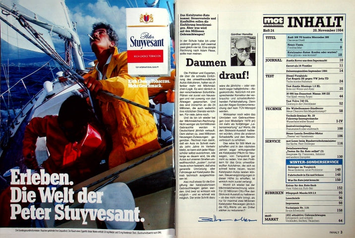 Inhaltsverzeichnis MOT 24/1984