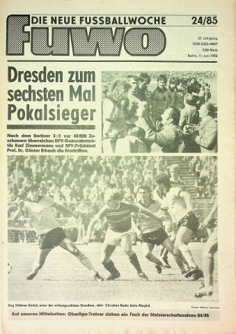 Fuwo Fussballwoche 24/1985