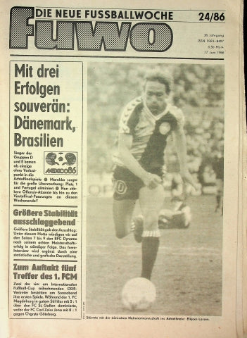 Fuwo Fussballwoche 24/1986