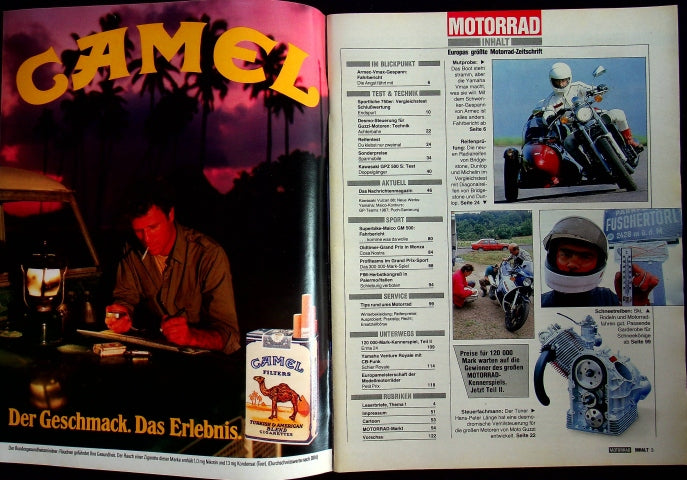Inhaltsverzeichnis Motorrad 24/1986