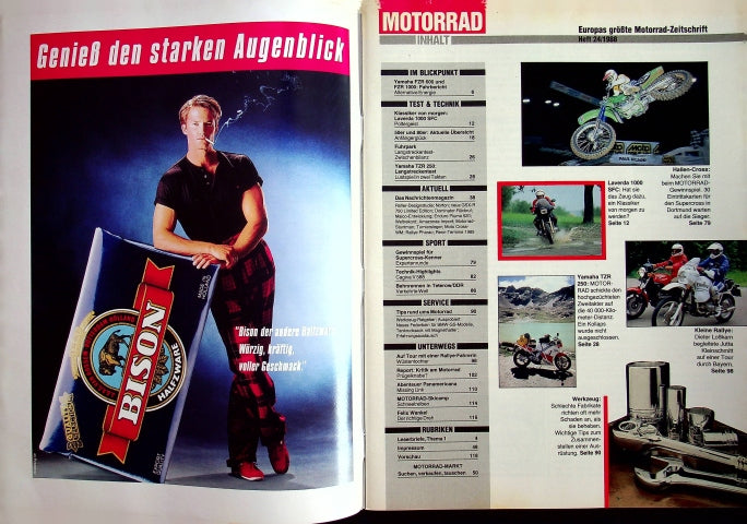 Inhaltsverzeichnis Motorrad 24/1988