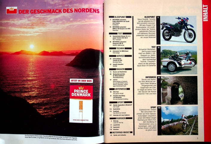 Inhaltsverzeichnis Motorrad 24/1989