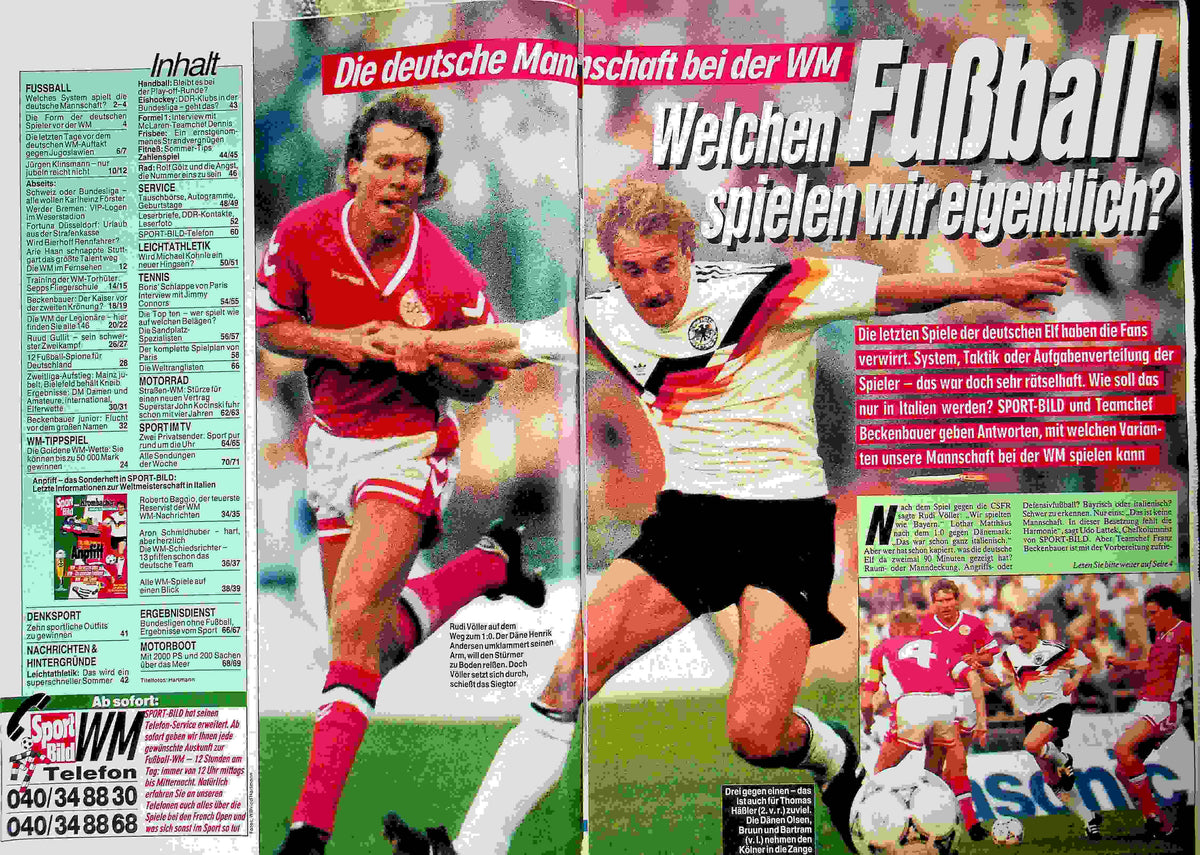 Inhaltsverzeichnis Sport Bild 24/1990