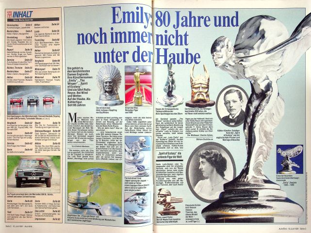 Inhaltsverzeichnis Auto Bild 24/1991