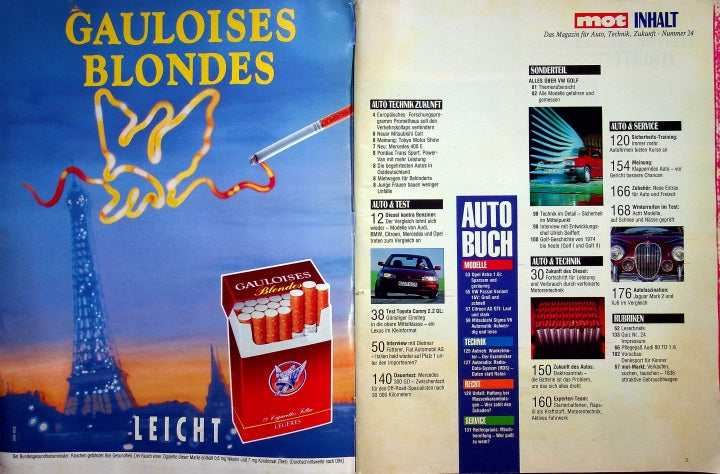Inhaltsverzeichnis MOT 24/1991