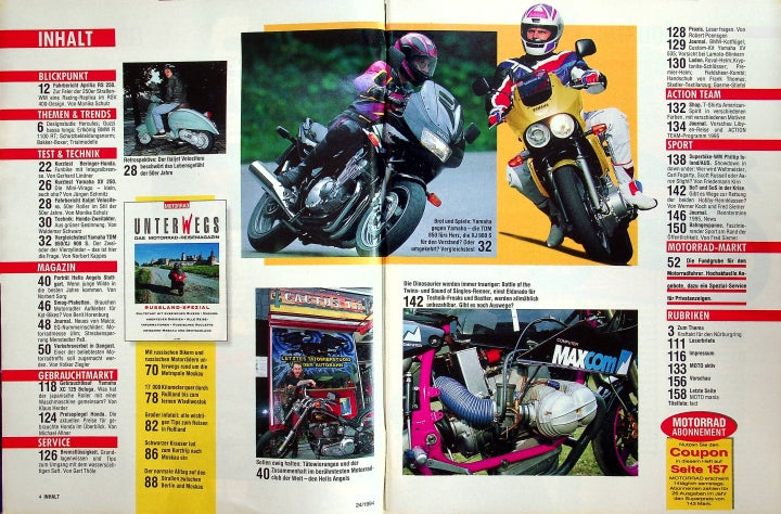 Inhaltsverzeichnis Motorrad 24/1994
