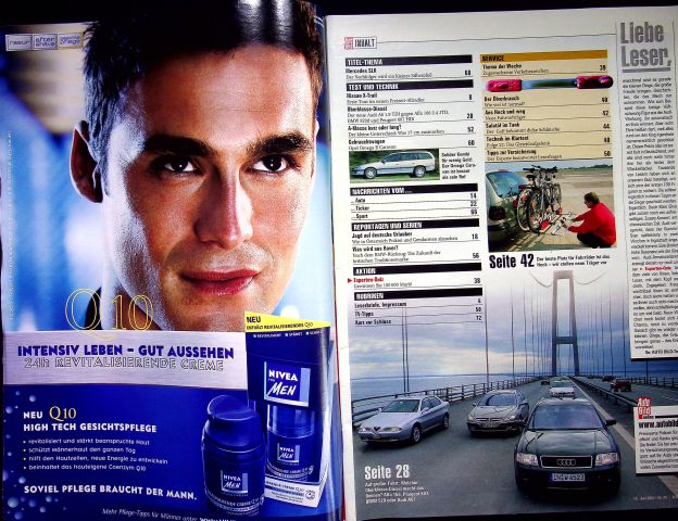 Inhaltsverzeichnis Auto Bild 24/2001