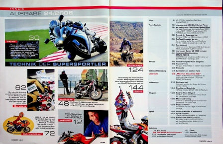 Inhaltsverzeichnis Motorrad 24/2006
