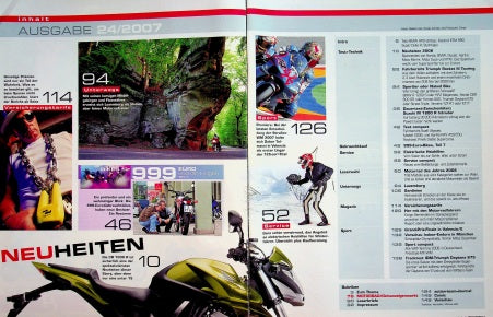 Inhaltsverzeichnis Motorrad 24/2007