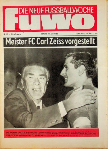 Fuwo Fussballwoche 25/1968