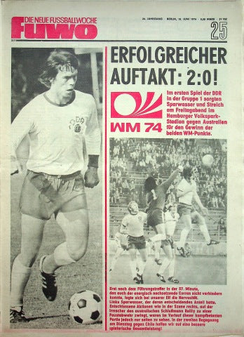 Fuwo Fussballwoche 25/1974