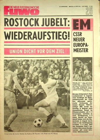 Fuwo Fussballwoche 25/1976