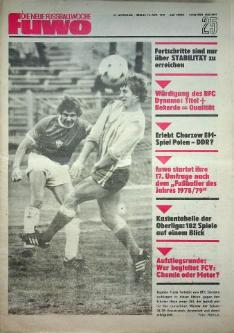 Fuwo Fussballwoche 25/1979