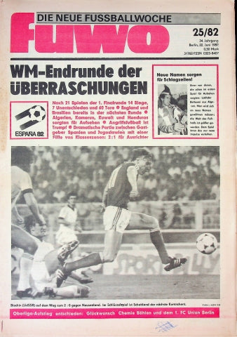 Fuwo Fussballwoche 25/1982